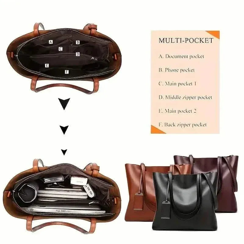 Tote Bags for Women Large Capacity Bucket Handbag - A-1 Thread Vault