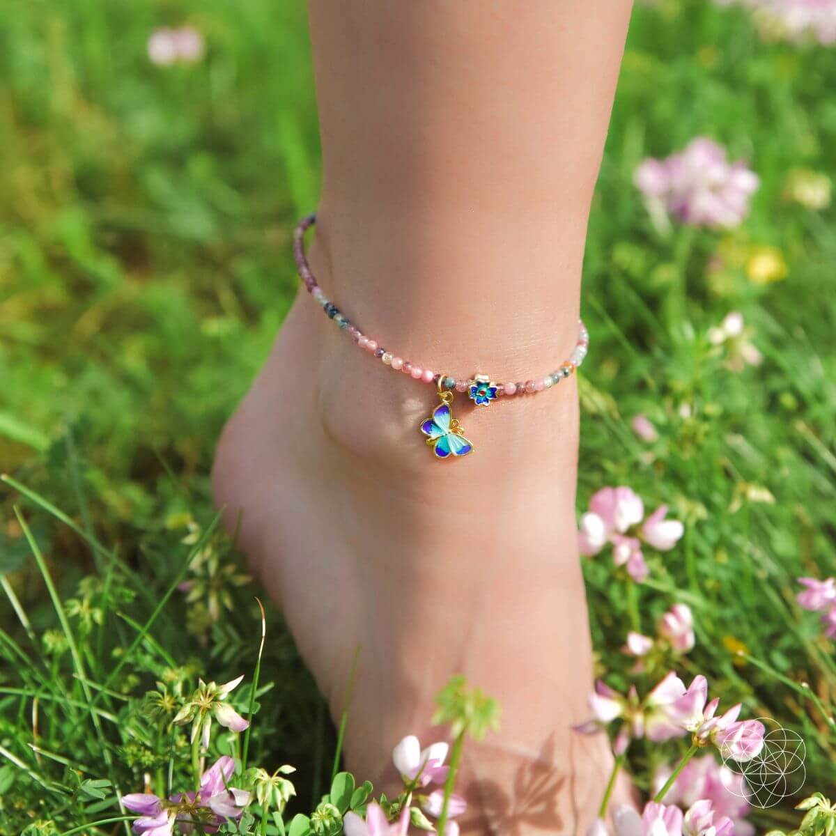 Tourmaline Anklet of Hope - A-1 Thread Vault