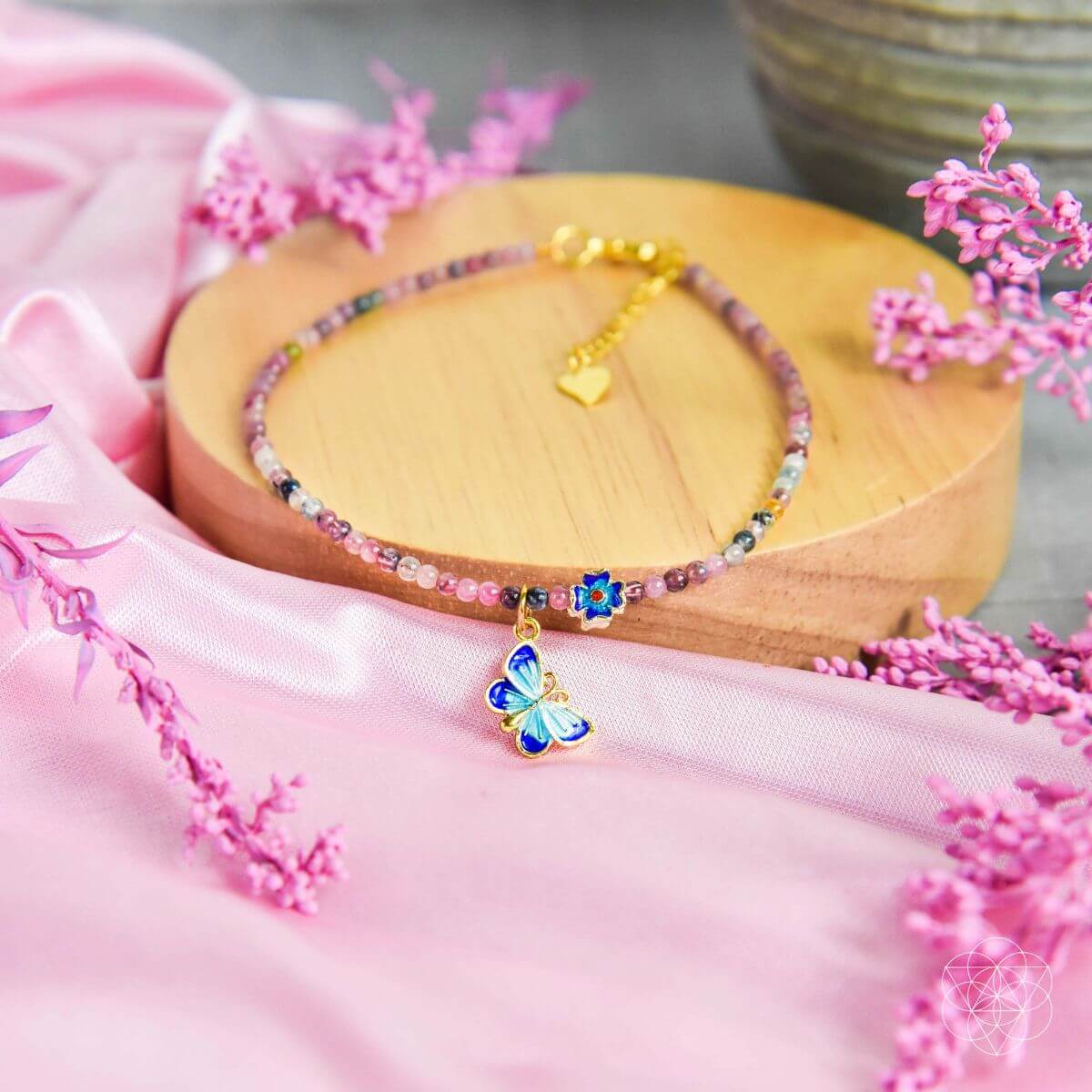 Tourmaline Anklet of Hope - A-1 Thread Vault