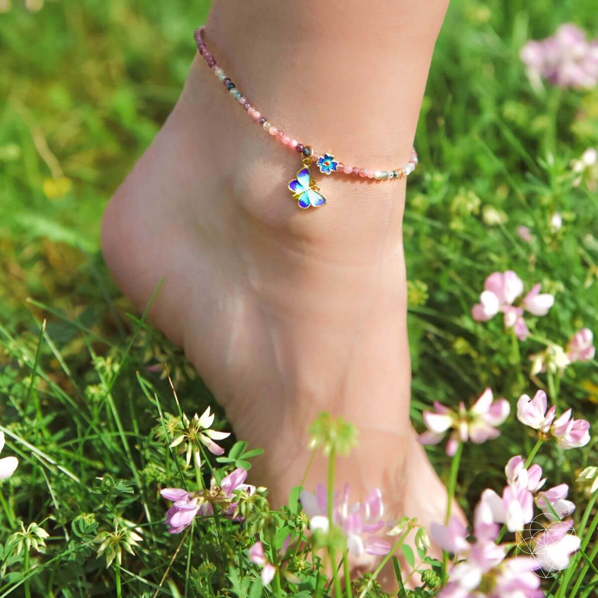 Tourmaline Anklet of Hope - A-1 Thread Vault