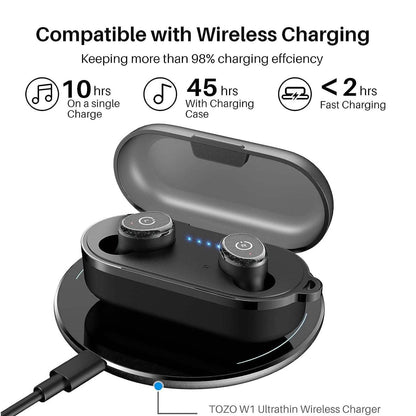 TOZO T10 Bluetooth 5.3 Wireless Earbuds (Refurbished) - A-1 Thread Vault