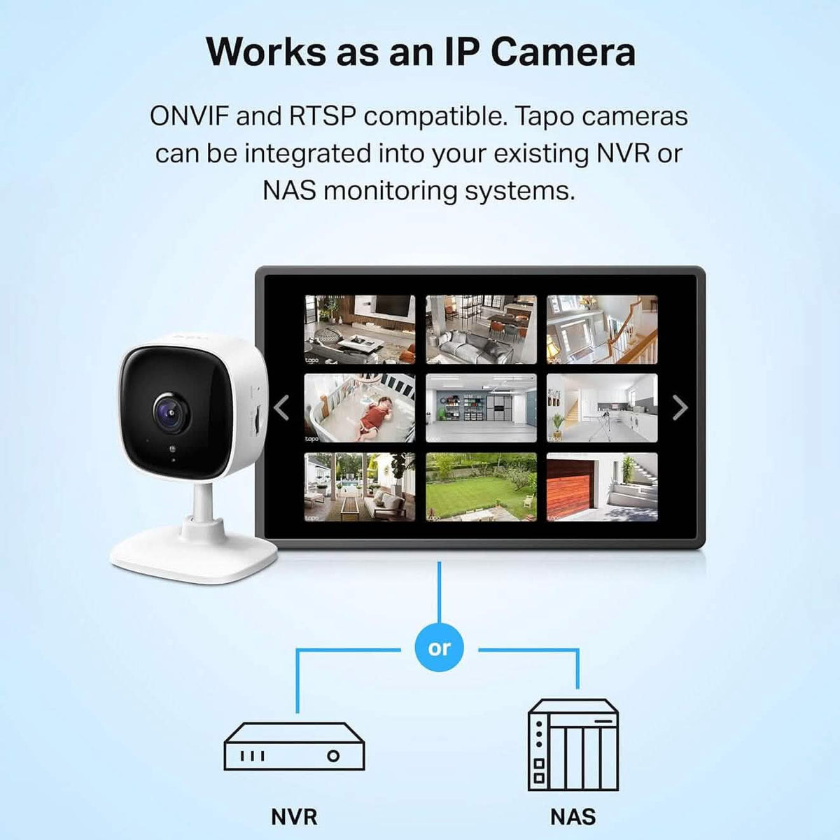 TP-Link Tapo 1080P Indoor Security Camera for Baby Monitor (Refurbished) - A-1 Thread Vault