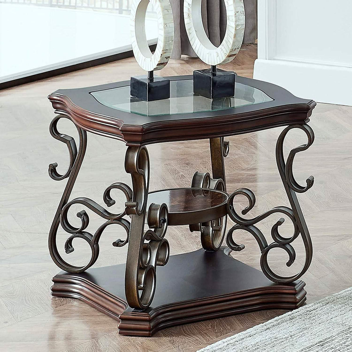 Traditional End Table Accent Bedside Nightstand - A-1 Thread Vault