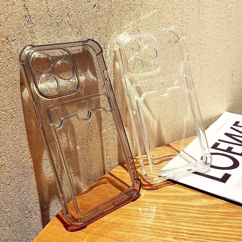 Transparent Card Slot Bag Holder iPhone Case - A-1 Thread Vault