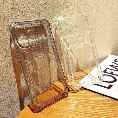Transparent Card Slot Bag Holder iPhone Case - A-1 Thread Vault