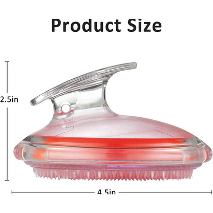Transparent Silicone Shampoo Brush Scalp Massager Smoothing Comb - A-1 Thread Vault