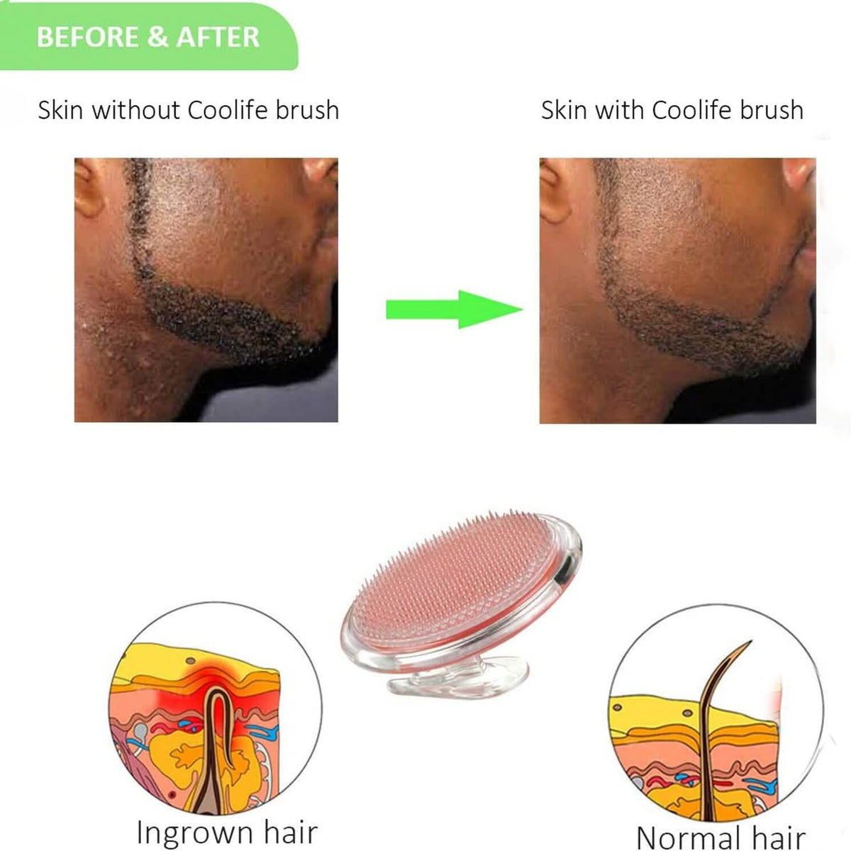 Transparent Silicone Shampoo Brush Scalp Massager Smoothing Comb - A-1 Thread Vault