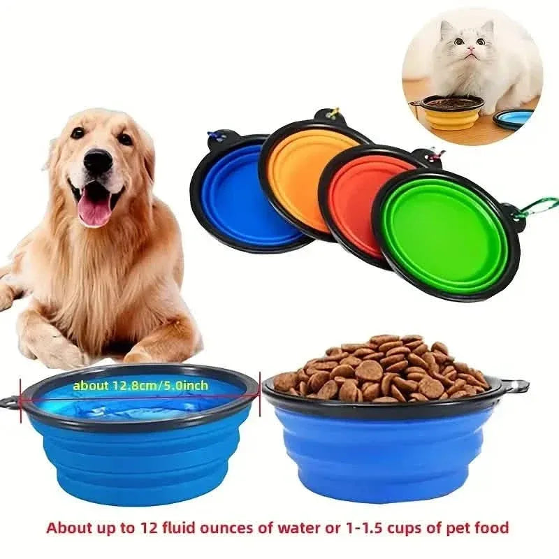 Travel-Friendly Pet Bowl - Durable TPR, Foldable & Chew-Resistant for Dogs & Cats - A-1 Thread Vault