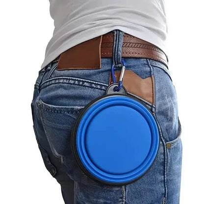 Travel-Friendly Pet Bowl - Durable TPR, Foldable & Chew-Resistant for Dogs & Cats - A-1 Thread Vault