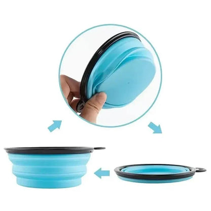 Travel-Friendly Pet Bowl - Durable TPR, Foldable & Chew-Resistant for Dogs & Cats - A-1 Thread Vault