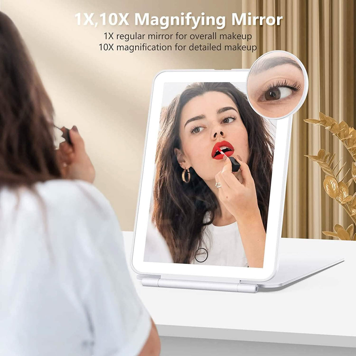 Travel Makeup Mirror with 10X Magnifying Mirror - A-1 Thread Vault