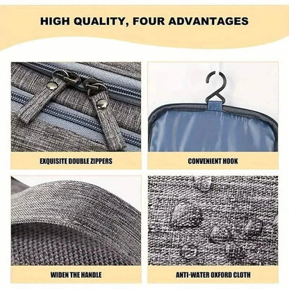 Travel Wash Bag with Hanging Hook - A-1 Thread Vault