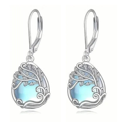 Tree of Life Design S925 Sterling Silver Dangle Earrings - A-1 Thread Vault