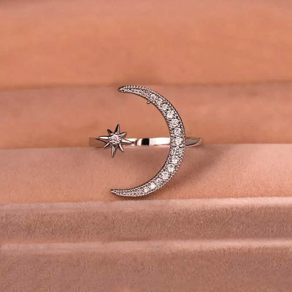 Trendy Cuff Ring Moon and Sun Design - A-1 Thread Vault