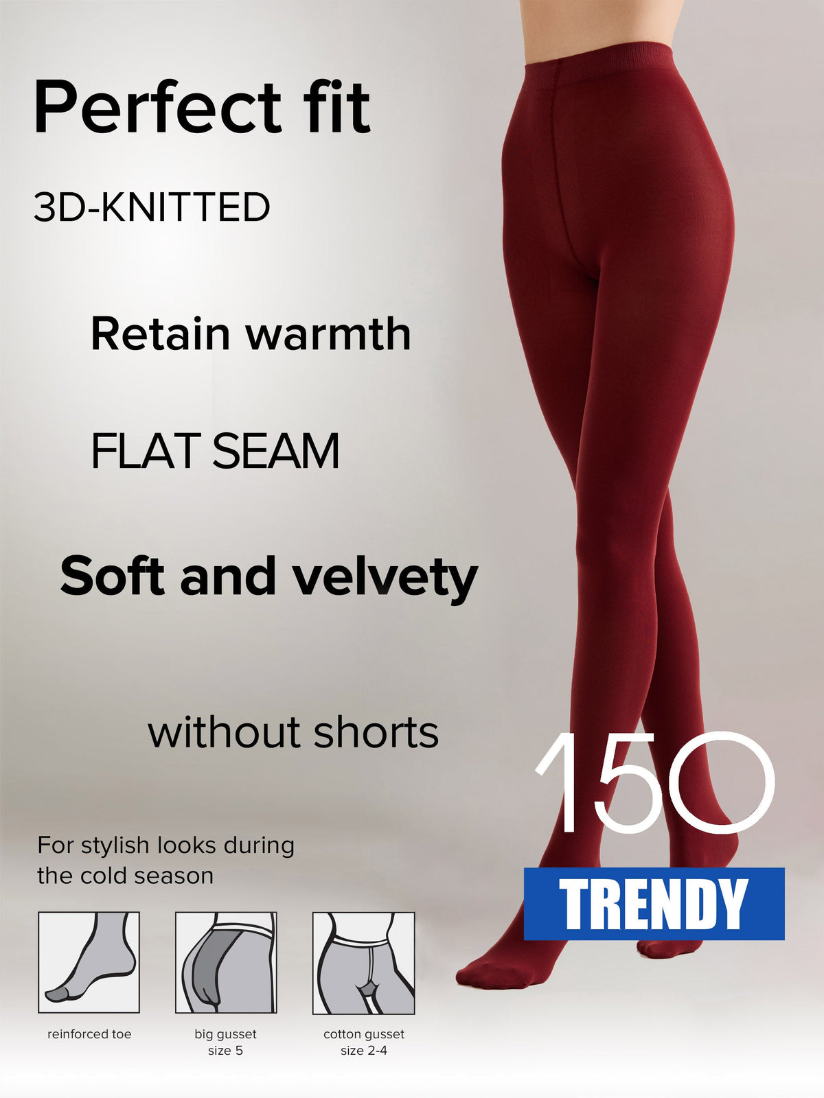 Tights Conte Trendy 150 Den - Microfiber 3D effect