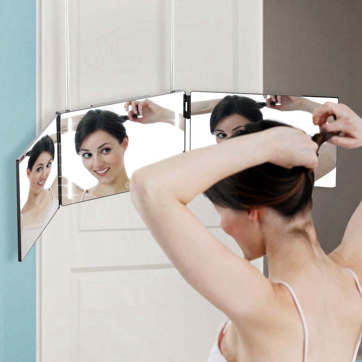 Tri-Fold Mirror with Telescopic Hanger - A-1 Thread Vault