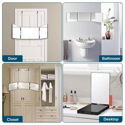 Tri-Fold Mirror with Telescopic Hanger - A-1 Thread Vault