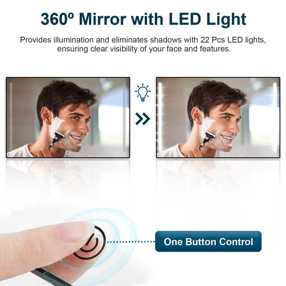 Tri-Fold Mirror with Telescopic Hanger - A-1 Thread Vault