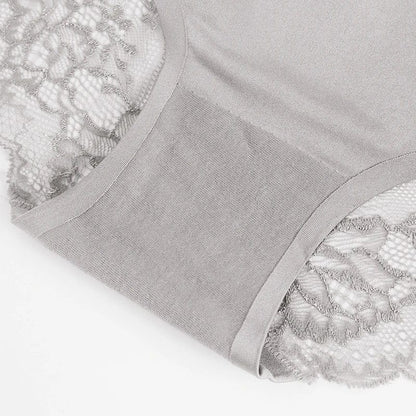 TrowBridge 3PCS/Set Women's Panties Exquisite Lace Underwear Sexy Lingerie Big Size Sweet Silk Satin Briefs Soft Cozy Underpants - A-1 Thread Vault