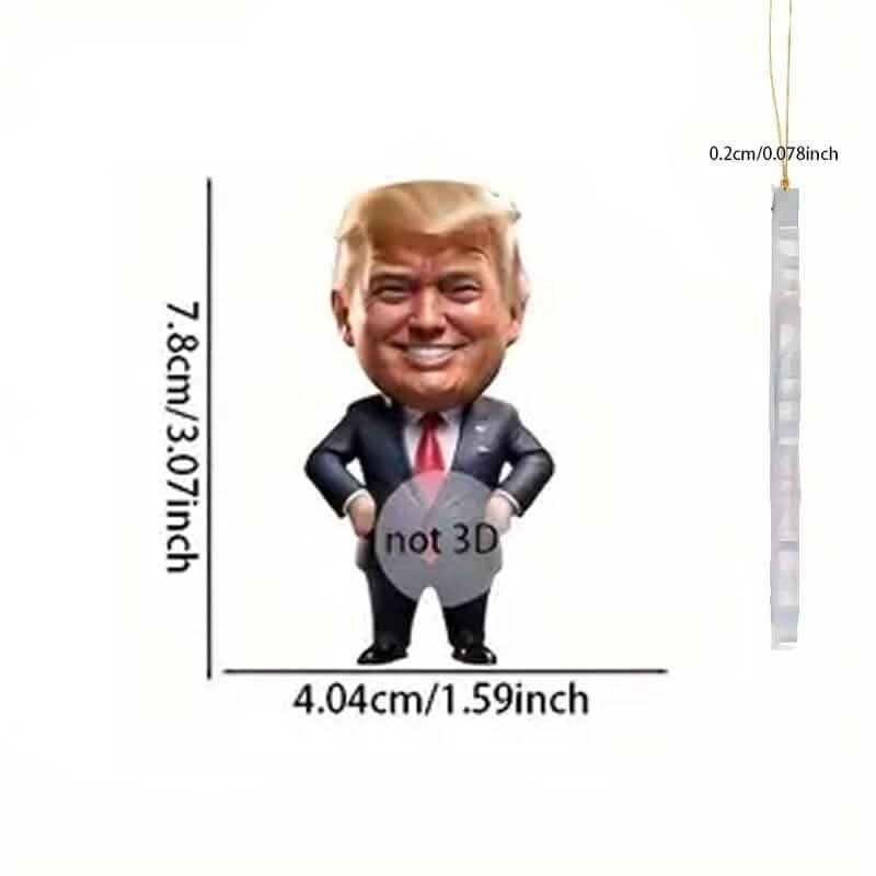 Trump Acrylic Ornament Versatile Hanging Decor - A-1 Thread Vault