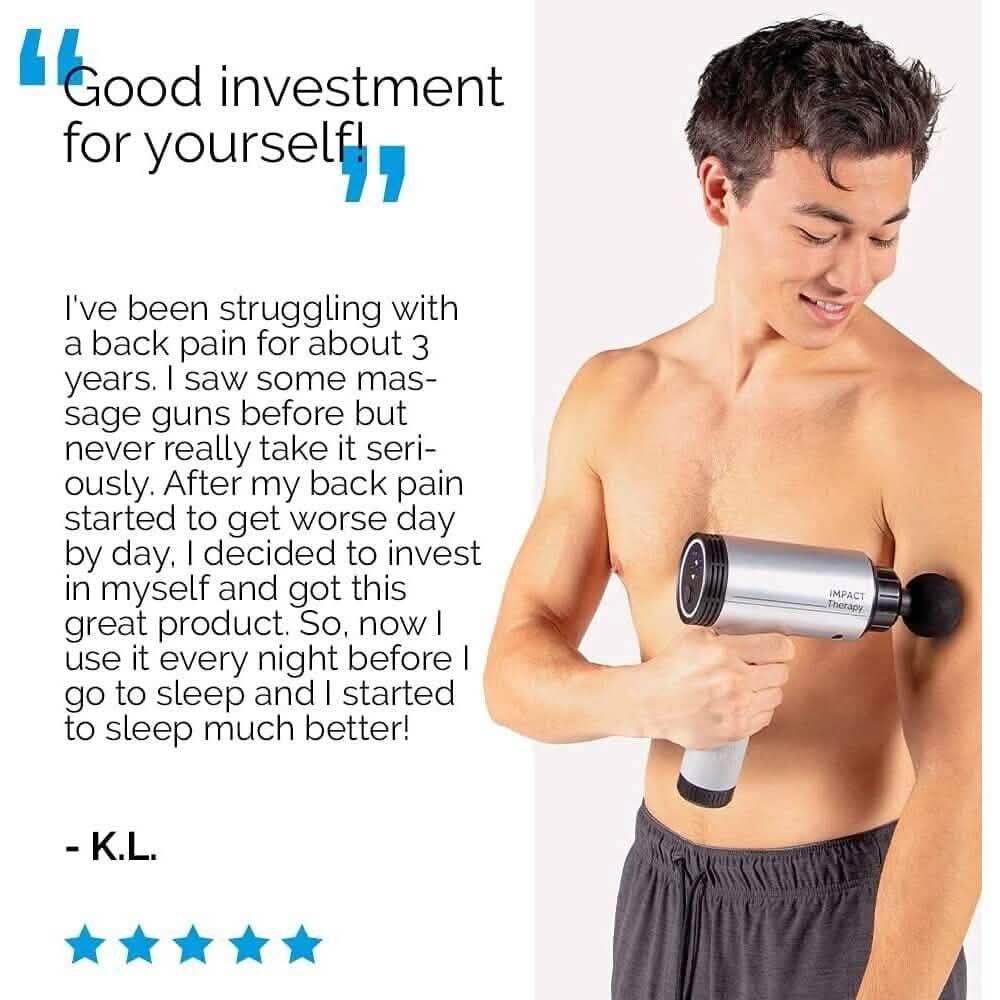 truRelief™ Percussive Massage Gun by truMedic - Massage Gun Deep Tissue - A-1 Thread Vault
