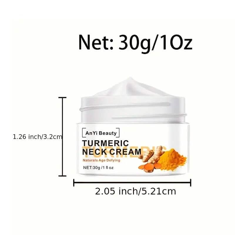 Turmeric Neck Firming Cream Facial Moisturizer with Retinol Collagen and Hyaluronic Acid - A-1 Thread Vault