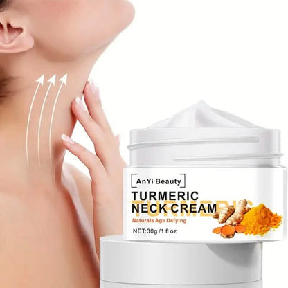 Turmeric Neck Firming Cream Facial Moisturizer with Retinol Collagen and Hyaluronic Acid - A-1 Thread Vault