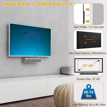 TV Wall Mount Bracket Support 32-65 inch Flat TV - A-1 Thread Vault