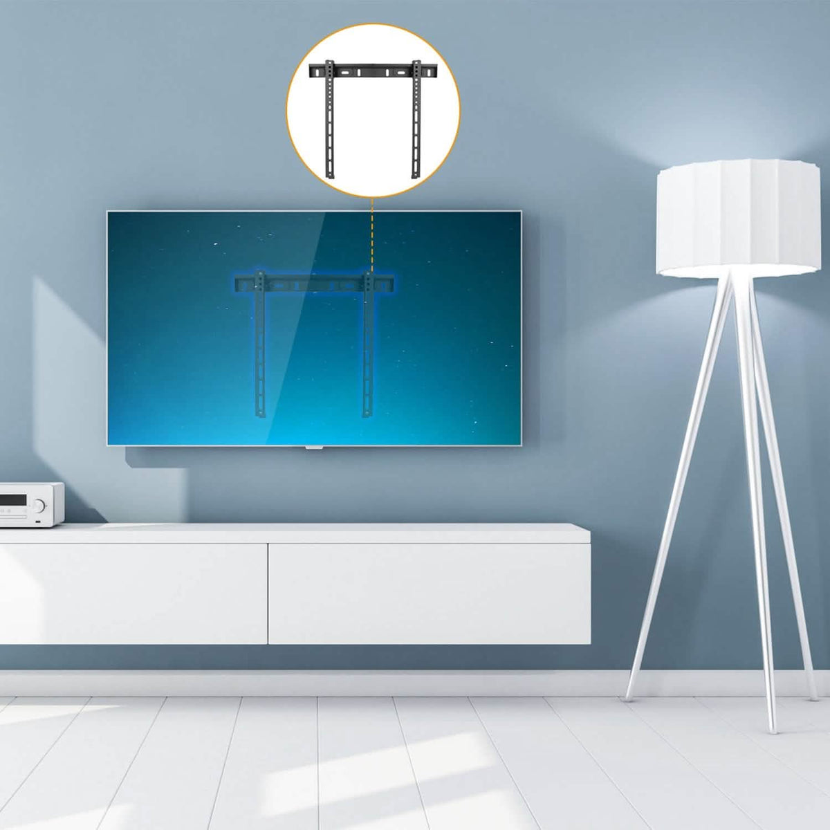 TV Wall Mount Bracket Support 32-65 inch Flat TV - A-1 Thread Vault
