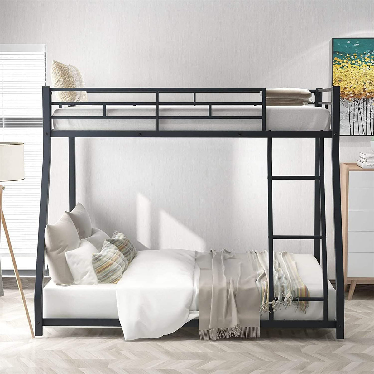 Twin Over Full Low Bunk Bed with Ladder - A-1 Thread Vault