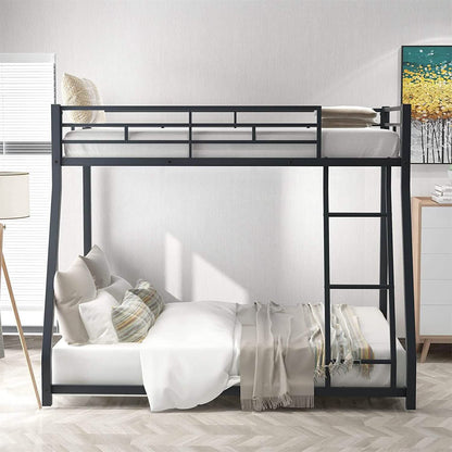 Twin Over Full Low Bunk Bed with Ladder - A-1 Thread Vault