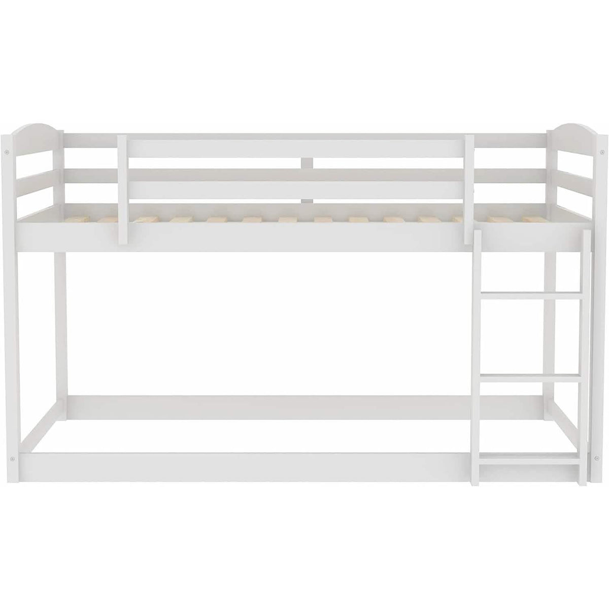 Twin Over Twin Floor Bunk Bed with Ladder - A-1 Thread Vault