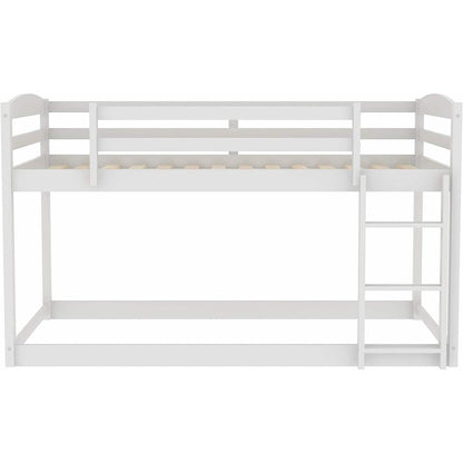Twin Over Twin Floor Bunk Bed with Ladder - A-1 Thread Vault