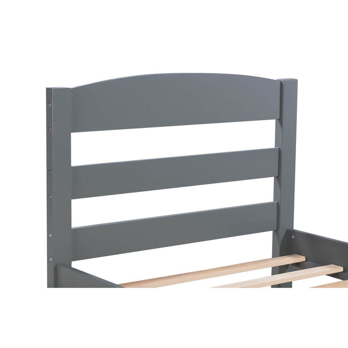 Twin Platform Bed Frame with Storage Drawer Headboard - A-1 Thread Vault