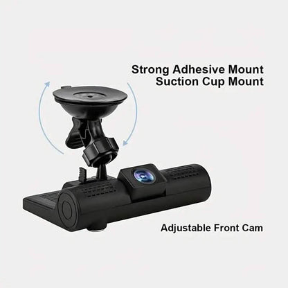 Two-Lens HD Night Vision Driving Recorder with Suction Cup Installation + 32G Card - A-1 Thread Vault