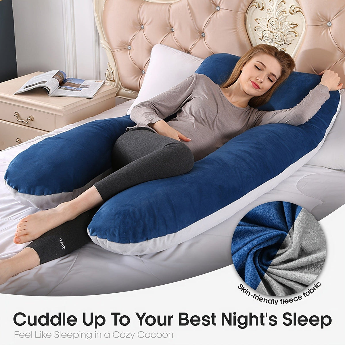U-Shaped Maternity Pillow – Full Body Support - A-1 Thread Vault