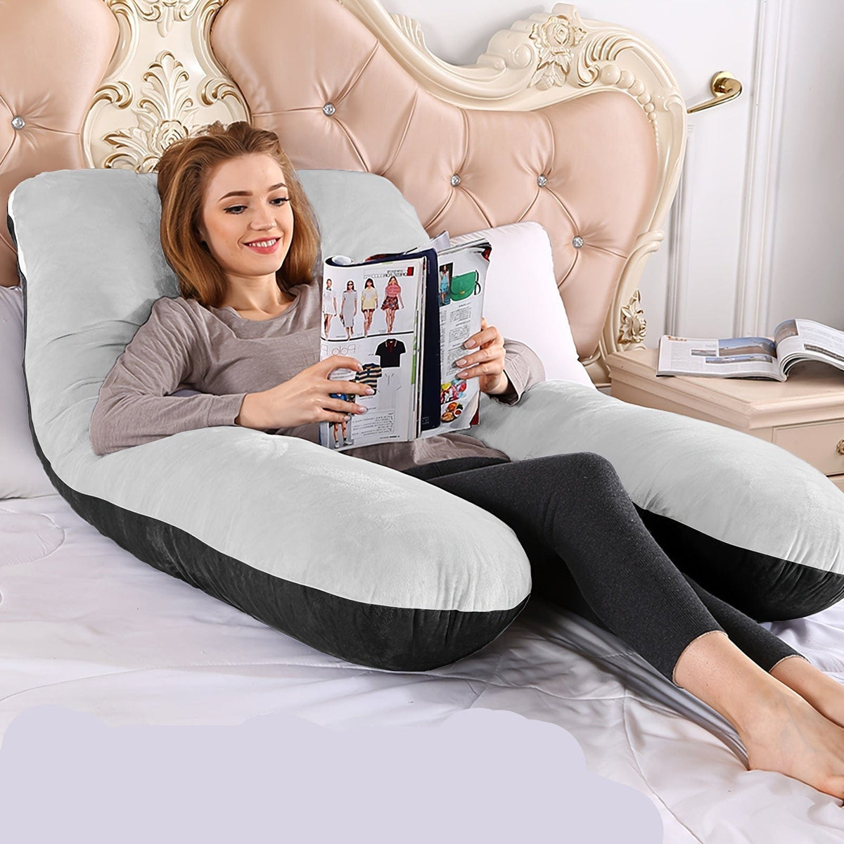 U-Shaped Maternity Pillow – Full Body Support - A-1 Thread Vault