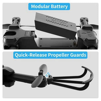 UDIRC Foldable RC Drone FPV WiFi Quadcopter w/ 720P HD Camera & 2 Batteries U73 - A-1 Thread Vault