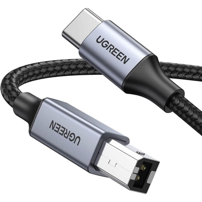 UGREEN USB B to USB C 3 FT Printer Cable (Refurbished) - A-1 Thread Vault