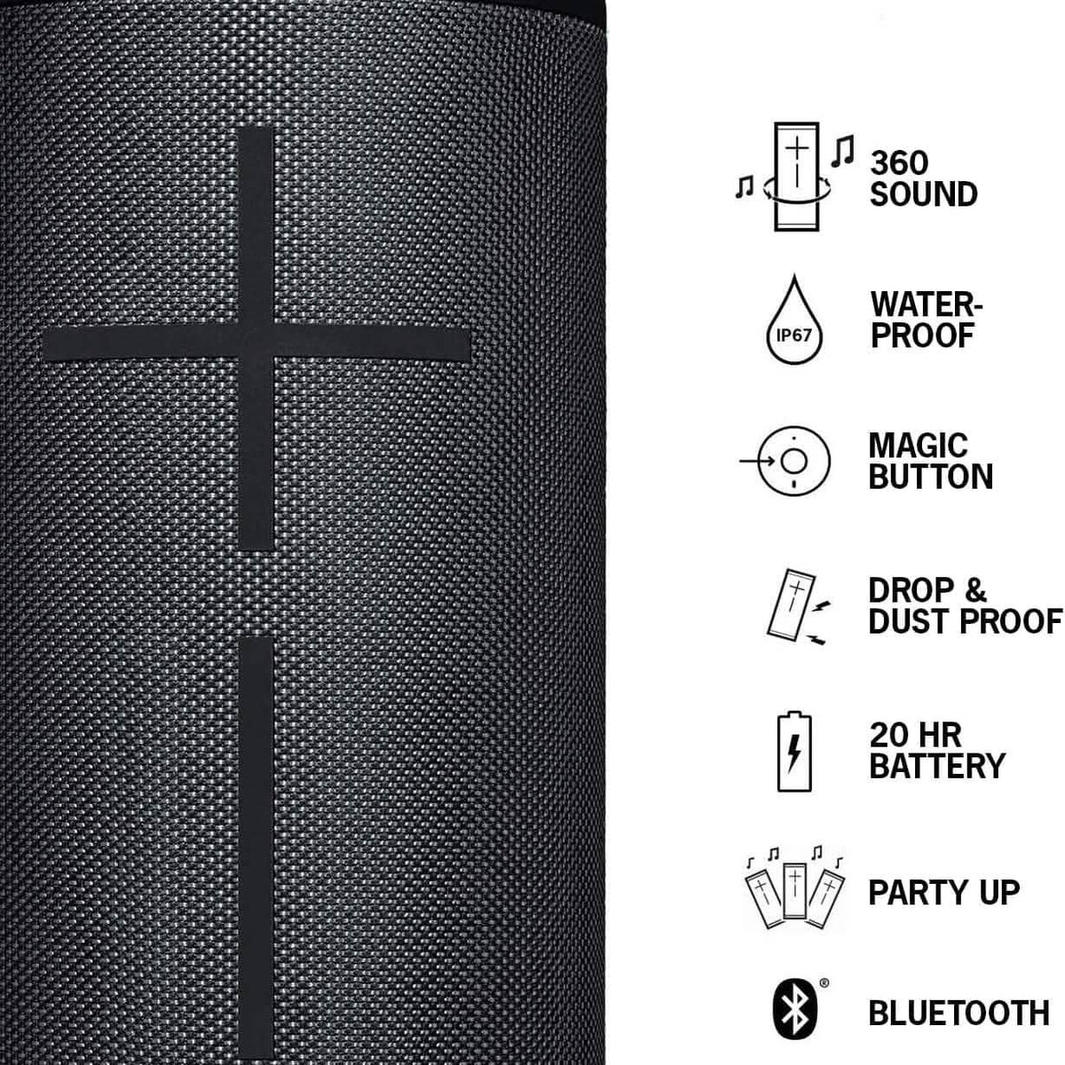 Ultimate Ears MEGABOOM 3 Portable Wireless Bluetooth Speaker (Refurbished) - A-1 Thread Vault