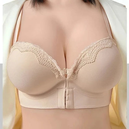 Ultimate Push Up Bra 12cm Padded Front Closure Strapless Plunge Bra for Small Chest Extreme Lift Invisible Back Comfort Wear - A-1 Thread Vault