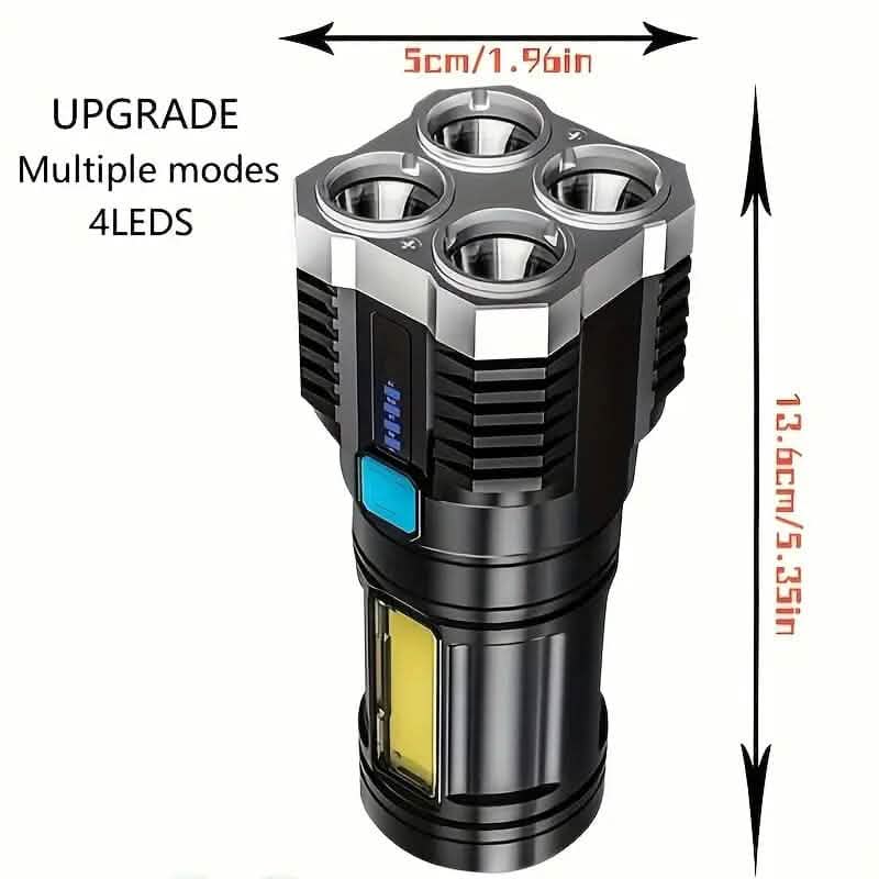 Ultra-Bright USB Rechargeable LED Flashlight - A-1 Thread Vault