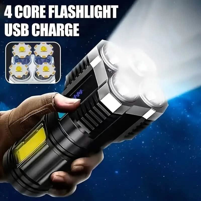 Ultra-Bright USB Rechargeable LED Flashlight - A-1 Thread Vault