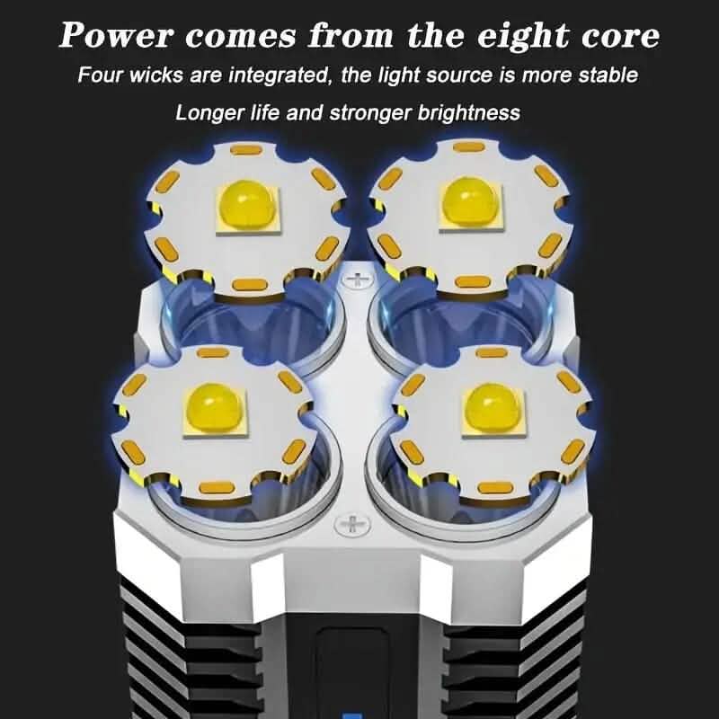 Ultra-Bright USB Rechargeable LED Flashlight - A-1 Thread Vault