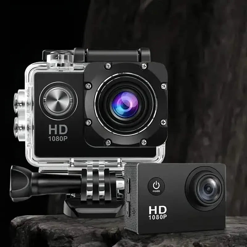 Ultra HD 1080P Action Camera – 140° Wide Angle, Fisheye Lens, LCD Display - A-1 Thread Vault