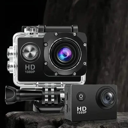 Ultra HD 1080P Action Camera – 140° Wide Angle, Fisheye Lens, LCD Display - A-1 Thread Vault
