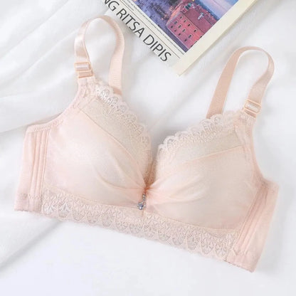 Ultra Push Up Bra with Side Support, 8cm Padding Non Slip Bra for Small Chest, Wireless Full Coverage Bra for A/B Cup - A-1 Thread Vault