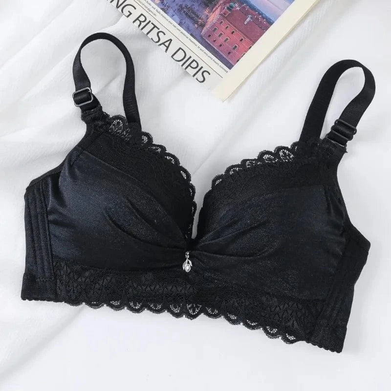 Ultra Push Up Bra with Side Support, 8cm Padding Non Slip Bra for Small Chest, Wireless Full Coverage Bra for A/B Cup - A-1 Thread Vault