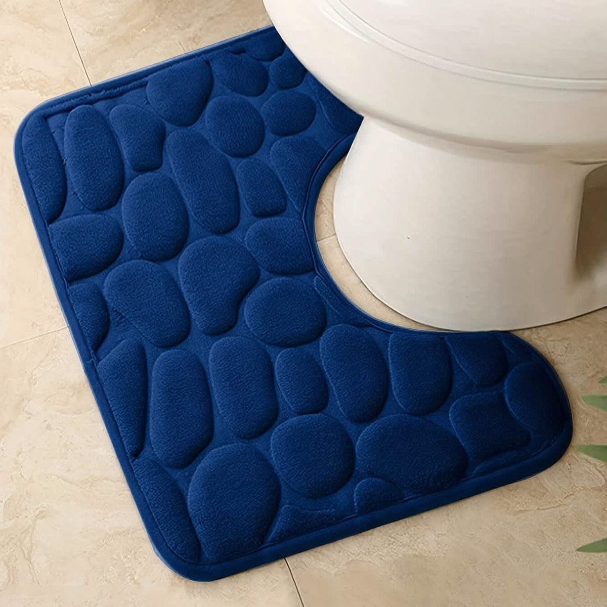 Ultra-Soft Memory Foam Bath Mat – Non-Slip, Absorbent (Gray Hexagon) - A-1 Thread Vault