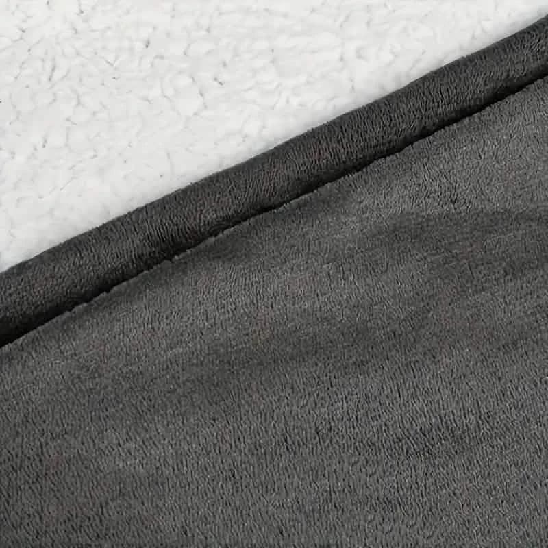 Ultra-Soft Sherpa Fleece Hoodie Blanket - Cozy Oversized Wearable Snuggle Sweatshirt - A-1 Thread Vault